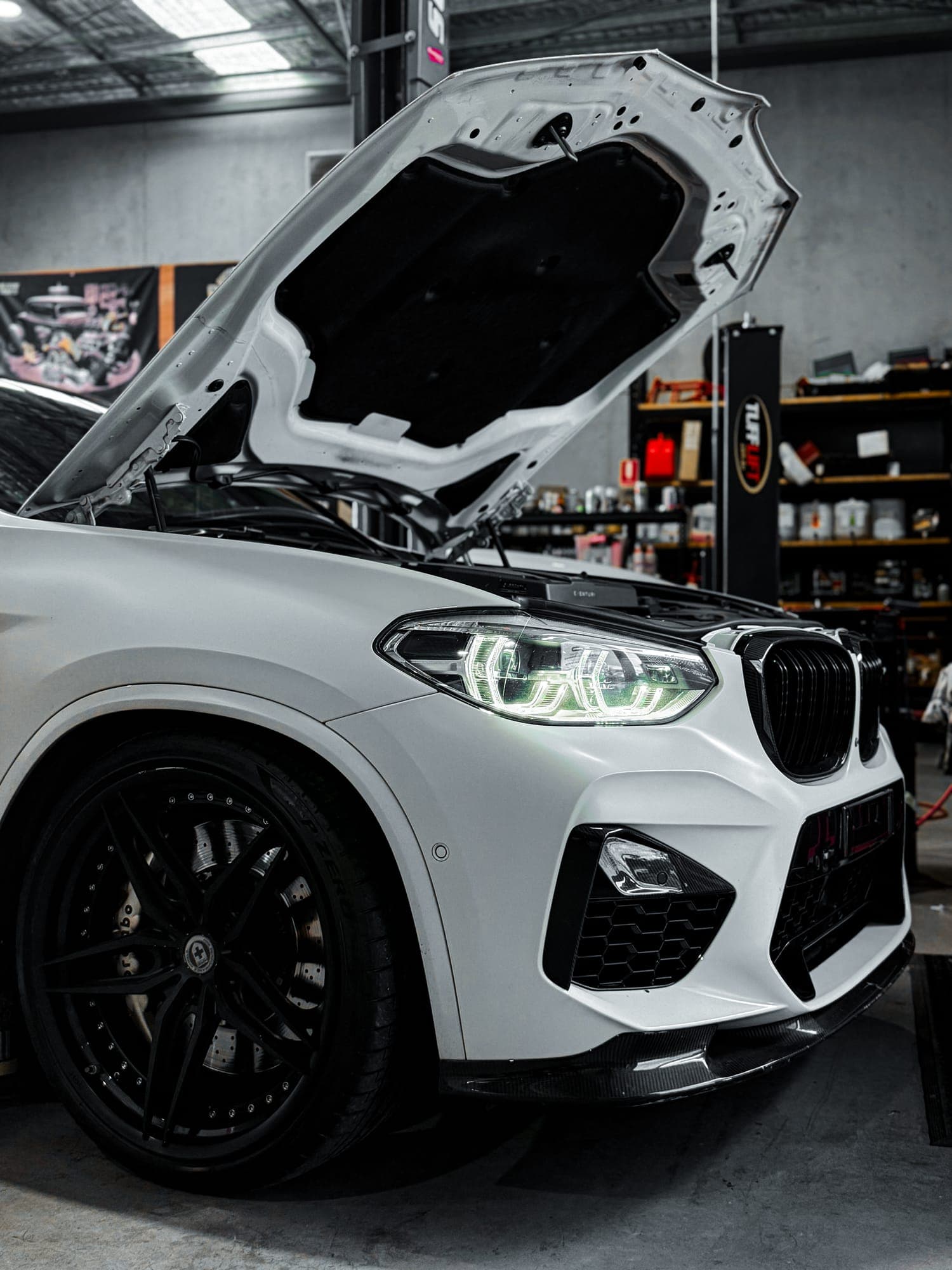 BMW X3 M Competition with carbon front lip and HRE wheels