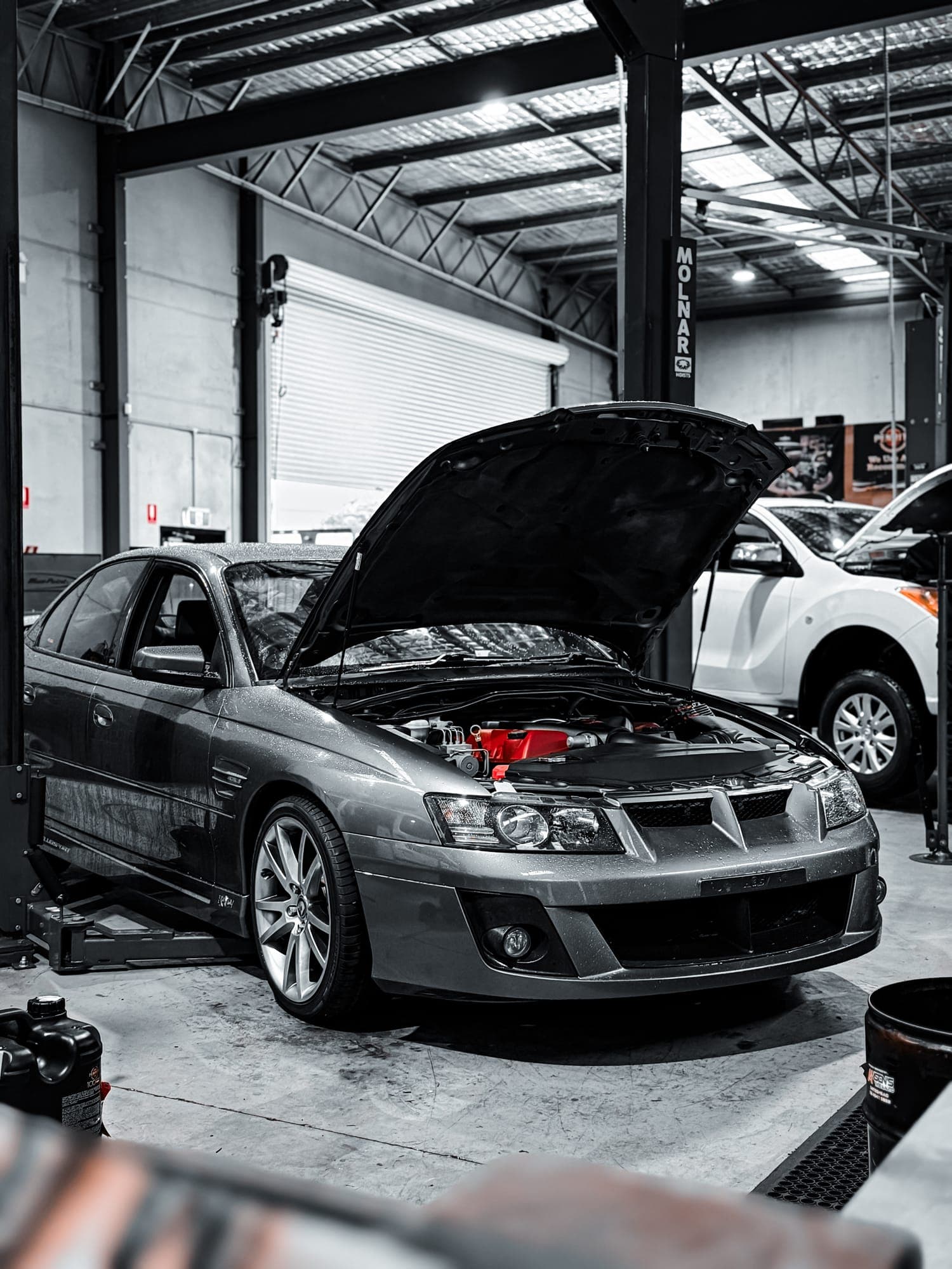 HSV Clubsport in for service at Redhead Automotive, Newcastle